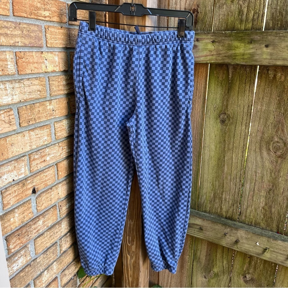 Crewcuts Blue Checkered Sweatpants